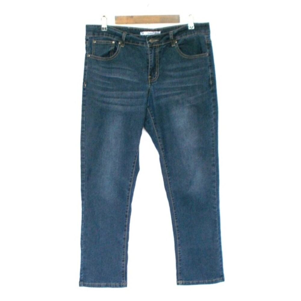Sensational Collections Dark Wash Plus Size Bootcut Jeans  Sz 16